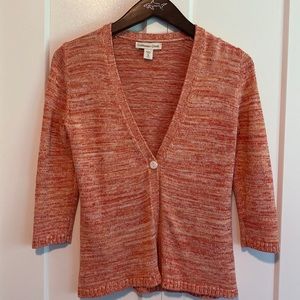 Coldwater Creek Single Button 70% Silk Sweater |Size XS 4-6